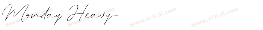 Monday Heavy字体转换